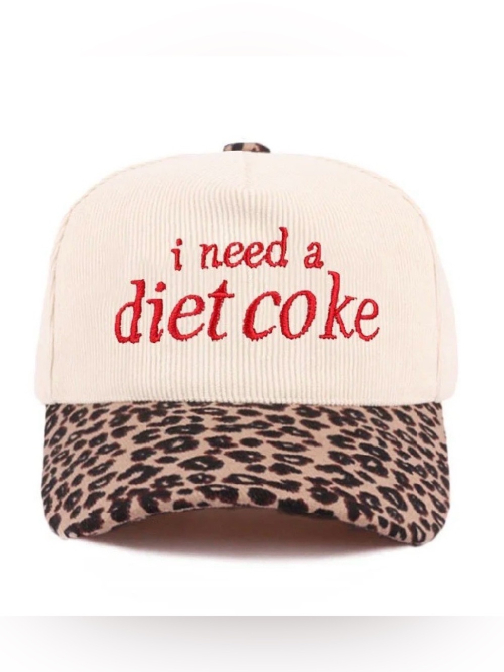 LEOPARD HAT I NEED A DIET COKE NEW - Picture 2 of 5